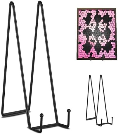 3 Pack 16 Inch Black Plate Stand for Display Large Display Easel Table Top Easel for Picture, Decorative Plate