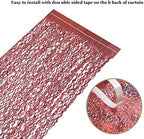 3 Pack 3.3 ft x 6.6 ft Tinsel Curtain - Rose Gold Birthday Backdrop Background for Wedding Graduation Engagement, alternate