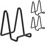 3 Pack 3 inch Metal Plate Stands for Display, Plate Holder Pictures Frame Easel Display Stand, Tabletop Picture