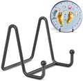 3 Pack 3 Inch Plate Stands for Display - Small Easel Holder Stand for Picture, Decorative Plate, Platter, Book