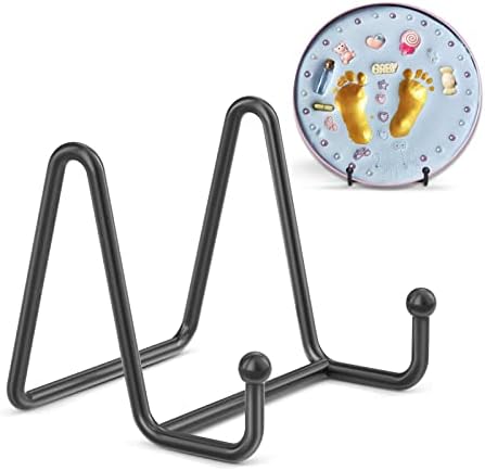 3 Pack 3 Inch Plate Stands for Display - Small Easel Holder Stand for Picture, Decorative Plate, Platter, Book