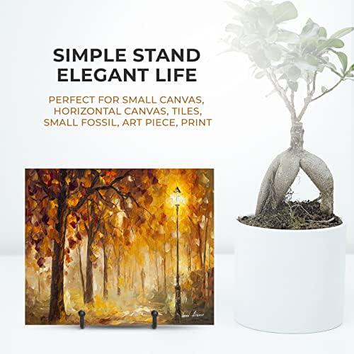 3 Pack 3 Inch Plate Stands for Display - Small Easel Holder Stand for Picture, Decorative Plate, Platter, Book, alternate