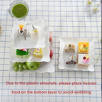 3 Pack 3 Tiers White Plastic Cupcake Stand Dessert Stand Tiered Serving Trays - Round, Square, Flower in White, alternate