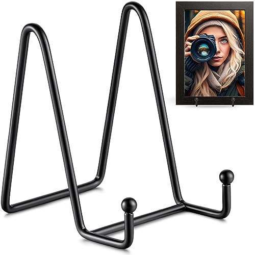 3 Pack 4.5 Inch Plate Stands for Display - Easel Holder Stand for Picture Frame, Decorative Platter, Book, Photo