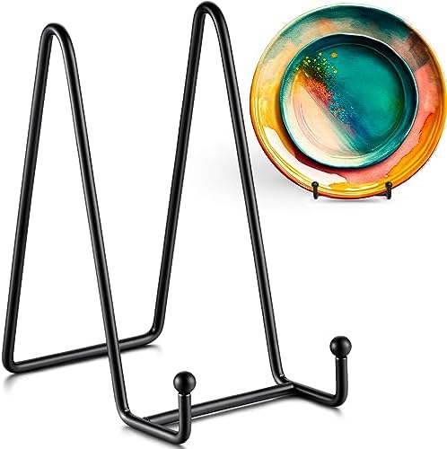 3 Pack 6 Inch Display Stands - Holder Stand for Picture, Decorative Plate, Platter, Plaque, Book, Photo Easel