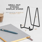 3 Pack 6 Inch Display Stands - Holder Stand for Picture, Decorative Plate, Platter, Plaque, Book, Photo Easel, alternate view