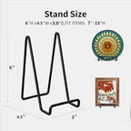 3 Pack 6 inch Metal Plate Stands for Display, Plate Holder Pictures Frame Easel Display Stand, Tabletop Picture, alternate