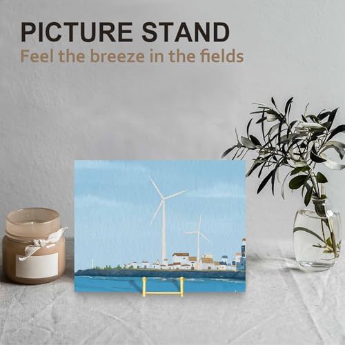 3 Pack 6 Inch Plate Stands for Display, Plate Holder Display Stand in Gold, alternate view 5