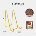 3 Pack 8 inch Metal Plate Stands for Display, Plate Holder Pictures Frame Easel Display Stand, Tabletop Picture, alternate
