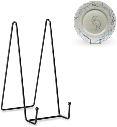 3 Pack 8 Inch Plate Stands for Display, Plate Holder Display Stand in Black