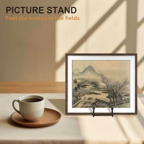 3 Pack 8 Inch Plate Stands for Display, Plate Holder Display Stand in Black, alternate view 2