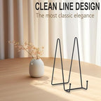 3 Pack 8 Inch Plate Stands for Display, Plate Holder Display Stand in Black, alternate view 4