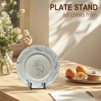 3 Pack 8 Inch Plate Stands for Display, Plate Holder Display Stand in Black, alternate view 6