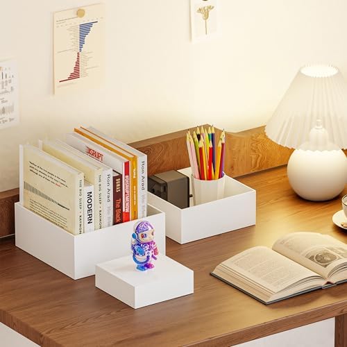 3 Pack Acrylic Cube Risers Acrylic Boxes for Food Buffet Risers Decorative Stands 6IN To 10IN with Hollow, alternate view 6