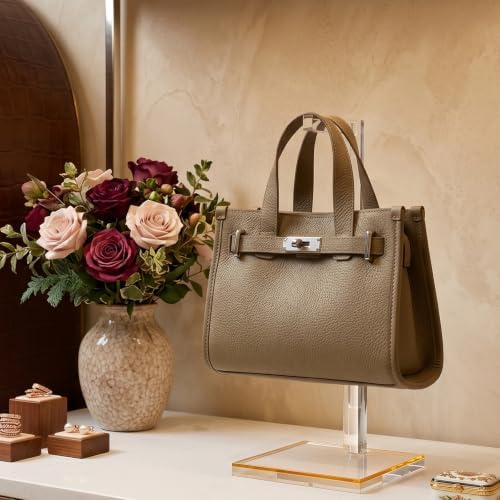 3-Pack Acrylic Purse Display Stands, 14"-24" Adjustable Handbag Holder in Clear, alternate view 2