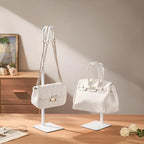 3-Pack Adjustable Table Banner Stands & Purse Holders, White in White, alternate view 4