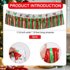 3 Pack Bell Foil Fringe Garland 30ft Wall Tinsel Banner in Bell, alternate view 2