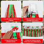 3 Pack Bell Foil Fringe Garland 30ft Wall Tinsel Banner in Bell, alternate view 3