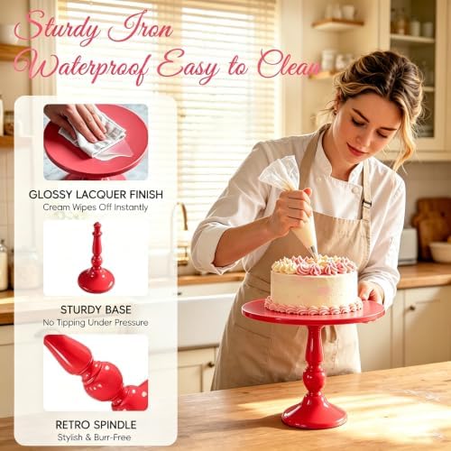 3 Pack Cake Stand Set, Metal Cupcake Stand Tiered Dessert Display Stand Serving Tray for Wedding Birthday, alternate view 4