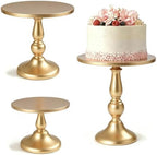 3 Pack Cake Stand Set, Metal Cupcake Stand Tiered Dessert Display Stand Serving Tray for Wedding Birthday