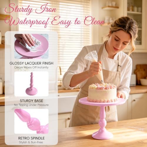 3 Pack Cake Stand Set, Metal Cupcake Stand Tiered Dessert Display Stand Serving Tray for Wedding Birthday, alternate view 4