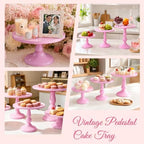 3 Pack Cake Stand Set, Metal Cupcake Stand Tiered Dessert Display Stand Serving Tray for Wedding Birthday, alternate view 7