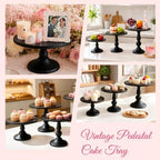 3 Pack Cake Stand Set, Metal Cupcake Stand Tiered Dessert Display Stand Serving Tray for Wedding Birthday, alternate view 7