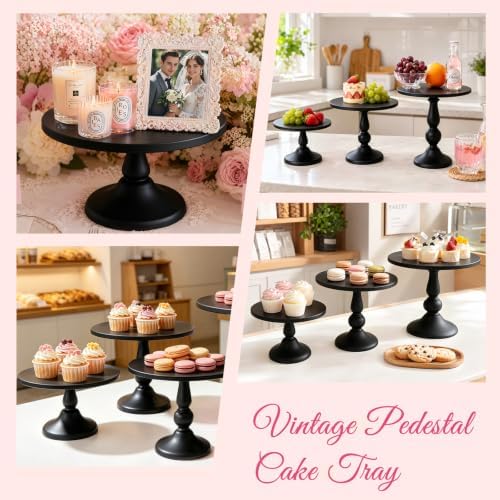 3 Pack Cake Stand Set, Metal Cupcake Stand Tiered Dessert Display Stand Serving Tray for Wedding Birthday, alternate view 7