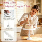 3 Pack Cake Stand Set, Metal Cupcake Stand Tiered Dessert Display Stand Serving Tray for Wedding Birthday, alternate view 4