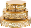 3 Pack Cake Stands, Metal Cake Stands, Dessert Display Cupcake Stands, Cupcake Pastry Candy Display Plate for