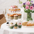 3 Pack Clear Acrylic Cake Stands, Cupcake Stand Cake Holder, Countertop Dessert Display Riser for Bakery, alternate view 2