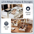 3 Pack Extra Large Silver Acrylic Buffet Risers 14” 13” 12” Cubes in Silver, alternate view 5