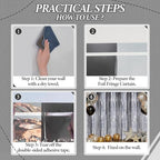 3 Pack Foil Fringe Backdrop - Black&Silver Shiny Tinsel Curtains for Party Decoration/Photo Booth Props, alternate view 4