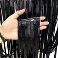 3 Pack Fringe Curtains Party Decorations, Tinsel Backdrop Curtains for Parties, Photo Booth Wedding Graduations