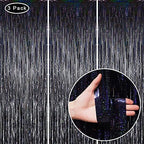 3 Pack Fringe Curtains Party Decorations, Tinsel Backdrop Curtains for Parties, Photo Booth Wedding Graduations, alternate