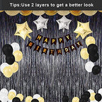 3 Pack Fringe Curtains Party Decorations, Tinsel Backdrop Curtains for Parties, Photo Booth Wedding Graduations, alternate
