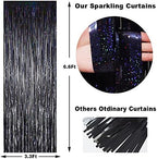 3 Pack Fringe Curtains Party Decorations, Tinsel Backdrop Curtains for Parties, Photo Booth Wedding Graduations, alternate