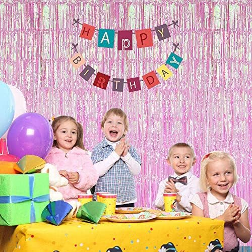 3 Pack Fringe Curtains Party Decorations, Tinsel Backdrop Curtains for Parties, Photo Booth Wedding Graduations, alternate