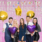 3 Pack Fringe Curtains Party Decorations, Tinsel Backdrop Curtains for Parties, Photo Booth Wedding Graduations, alternate