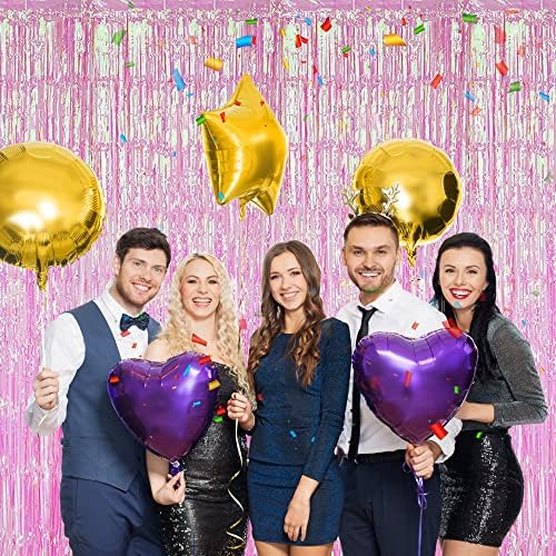 3 Pack Fringe Curtains Party Decorations, Tinsel Backdrop Curtains for Parties, Photo Booth Wedding Graduations, alternate