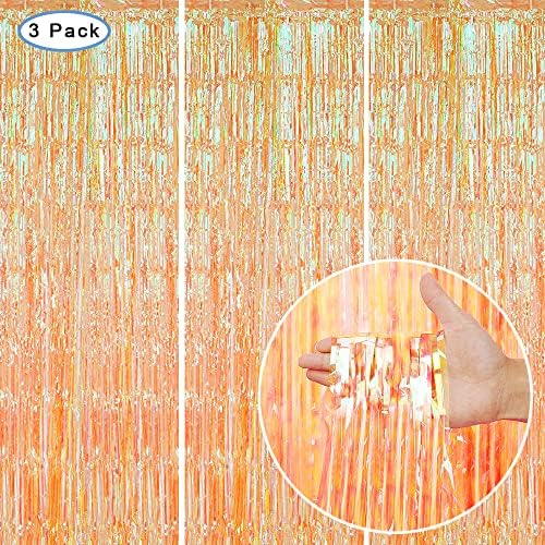 3 Pack Fringe Curtains Party Decorations, Tinsel Backdrop Curtains for Parties, Photo Booth Wedding Graduations, alternate