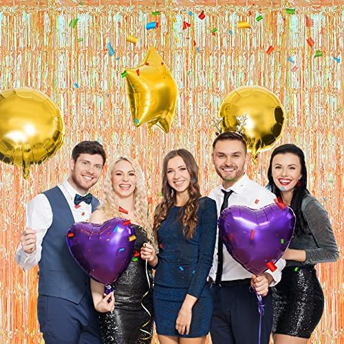 3 Pack Fringe Curtains Party Decorations, Tinsel Backdrop Curtains for Parties, Photo Booth Wedding Graduations, alternate