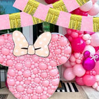 3 Pack Fringe Garland Banner 30ft Wall Tinsel Foil Streamers in Macaron Pink Gold, alternate view 5