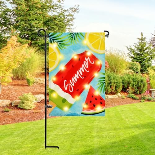 3 Pack Garden Flag Stand Holder Pole, Proof Metal Paint Yard Flag Stand, alternate view 2