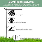 3 Pack Garden Flag Stand Holder Pole, Proof Metal Paint Yard Flag Stand, alternate view 5