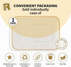 3 Pack Gold Glitter Plastic Serving Trays for Party - Gold Glittered Serving Tray 8 x 11 Inch - Heavy Duty, alternate view 5