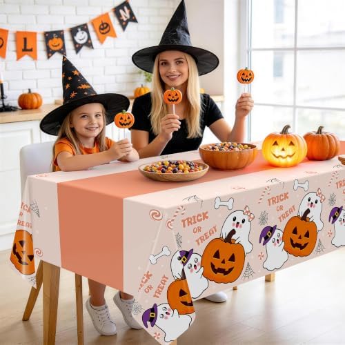 3 Pack Halloween Tablecloth Rectangle Table, Halloween Decorations, alternate view 7