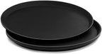 3 Pack Large Restaurant Serving Tray, 16 Inch Plastic Round Server Tray, Non-Skid Bar Drink Trays Cafeteria, alternate view 4