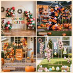 3 Pack Metal Arch Backdrop Stand(6 ft, 5 ft, 4 ft) Balloon Arbor Frame, alternate view 3