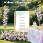 3 Pack Metal Arch Backdrop Stand(6 ft, 5 ft, 4 ft) Balloon Arbor Frame, alternate view 5